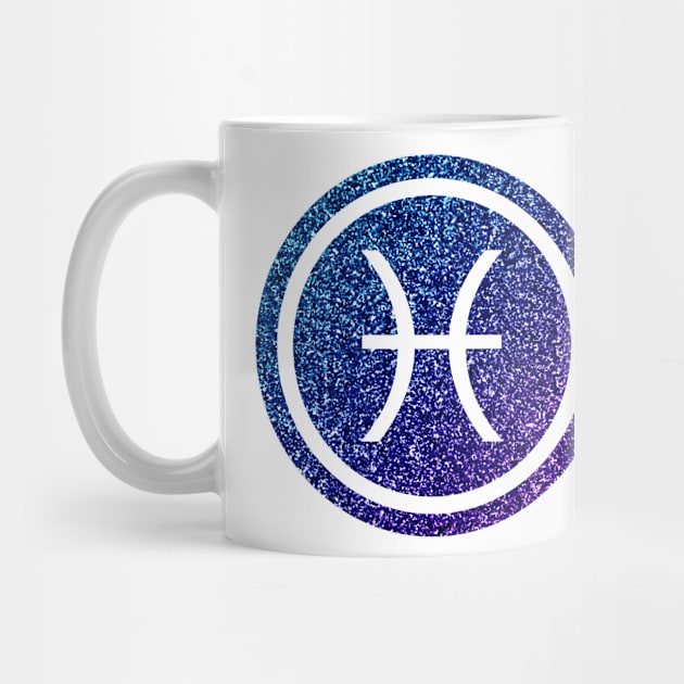 Blue Purple Glitter Zodiac - Pisces by BiscuitSnack